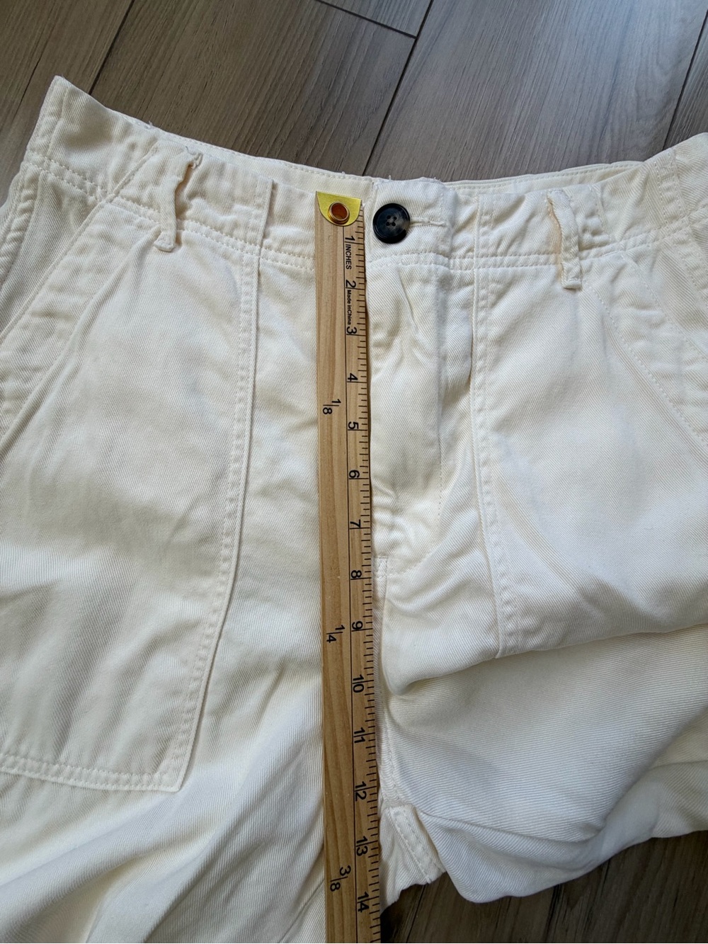 Everlane Carpenter Cropped Cream High-Rise Buttersoft Tencel Pants Tapered Leg 6 - Picture 8 of 9